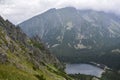 Popradske Pleso mountain lake located in High Tatras mountain range in Slovakia Royalty Free Stock Photo