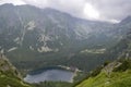 Popradske Pleso mountain lake located in High Tatras mountain range in Slovakia Royalty Free Stock Photo