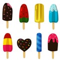 Popsicle collection element set