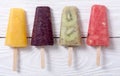 Popsicle with fruits