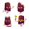 Popsicle ice cream character, funny eskimo pie