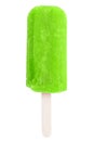 Popsicle ice cream lolly icecream ice-cream green summer isolate Royalty Free Stock Photo