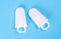 Popsicle ice lolly form molds isolated