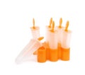 Popsicle ice lolly form molds isolated Royalty Free Stock Photo