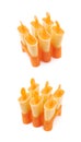 Popsicle ice lolly form molds isolated Royalty Free Stock Photo