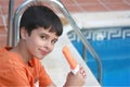 Popsicle by the Pool Royalty Free Stock Photo