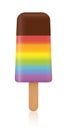 Popsicle Rainbow Colored Ice Lolly Royalty Free Stock Photo