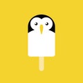 Popsicle in the shape of a Penguin Royalty Free Stock Photo