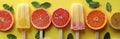 Popsicles With Grapefruit, Orange, and Mint