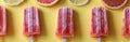 Popsicles With Grapefruit, Orange, and Mint