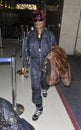 Popstar Grace Jones at LAX