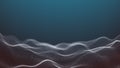 Popular abstract motion background Digital waving surface. Seamless loop. 3d animated 4K