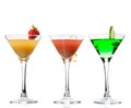 Popular alcoholic cocktails composition Royalty Free Stock Photo