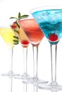 Popular alcoholic cocktails composition Royalty Free Stock Photo