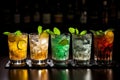 Popular Alcoholic Cocktails. Exquisite Assortment for Unforgettable Celebrations