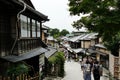 Popular and ancient street in Higashiyama District, Kyoto, Japan