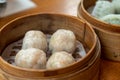 Popular asia food fork dimsum Royalty Free Stock Photo