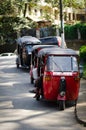 Popular asian transport as a taxi. Royalty Free Stock Photo