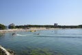 Popular beach at the Black Sea Royalty Free Stock Photo