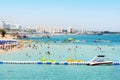 Popular beach Fig tree bay, Protaras, Cyprus. Summer vacation