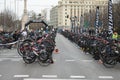 Popular biathlon race in the streets of Madrid