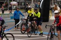 Popular biathlon race in the streets of Madrid