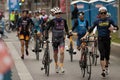 Popular biathlon race in the streets of Madrid