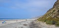 Popular Black`s Beach in San Diego