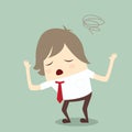 popular businessman serious stress concern confused hard work vector