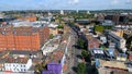 Popular Camden High Street and Camden Lock in London from above