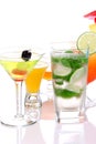 Popular cocktails with alcoho Royalty Free Stock Photo