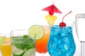 Popular cocktails drinks with alcohol Royalty Free Stock Photo