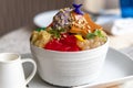 Popular Filipino desert Halohalo Royalty Free Stock Photo