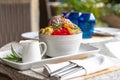 Popular Filipino desert Halohalo Royalty Free Stock Photo