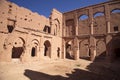 popular filmmakers reconstructing the kasbah Ait - Benhaddou, Morocco