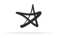 Popular hand drawing star decor