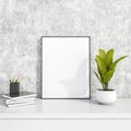 Popular home-and-office design with the photo frame Royalty Free Stock Photo