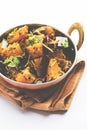 Popular indian main course vegetable Pumpkin dry curry or kaddooor kaddu ki sabzi in hindi, lal bhopla chi bhaji in marathi, selec Royalty Free Stock Photo