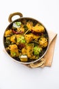 Popular indian main course vegetable Pumpkin dry curry or kaddooor kaddu ki sabzi in hindi, lal bhopla chi bhaji in marathi, selec Royalty Free Stock Photo