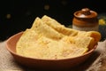 Puran poli Gram floor and jaggery stuffed indian bread is Popular during Festivals like Holi, Gudi padva and diwali.