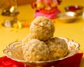 Popular Indian sweet dish known as Boondi laddu