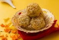 Popular Indian sweet dish known as Boondi laddu
