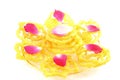 Popular Indian sweet jalebi dish on white background Royalty Free Stock Photo