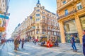 The popular Karntner Strasse with numerous boutiques, Vienna, Austria