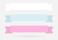 Popular label ribbon pastel color banner origami paper vintage i