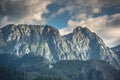 The popular mountain Giewont in Polish Tatra Mountains.