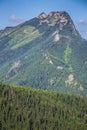 The popular mountain Giewont in Polish Tatra Mountains.