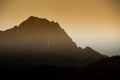 The popular mountain Giewont in Polish Tatra Mountains.