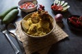 Popular Mughlai delicacy biryani or traditional rice cooked with chicken Royalty Free Stock Photo