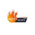 Popular news icon hot news for journalists